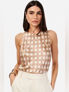 Cami NYC Floriana Silk Cami in Macro Dot size Medium